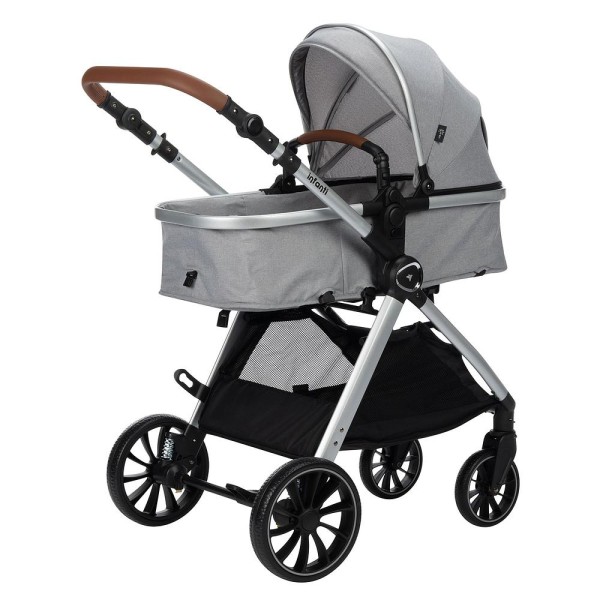 Encontraproduto.com.br - Carrinho com Bebê Conforto Travel System Romanzo Duo Cinza - Infanti