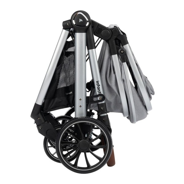 Encontraproduto.com.br - Carrinho com Bebê Conforto Travel System Romanzo Duo Cinza - Infanti