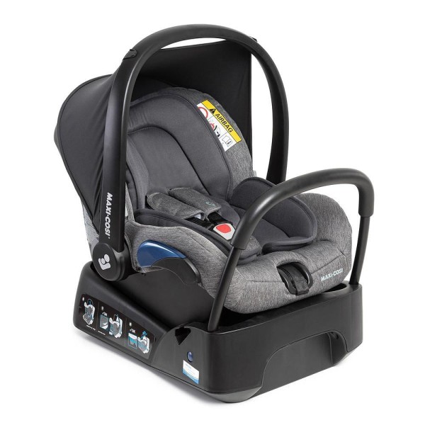 Encontraproduto.com.br - Carrinho com Bebê Conforto e Base Travel System Anna³ Trio Select Grey - Maxi-Cosi