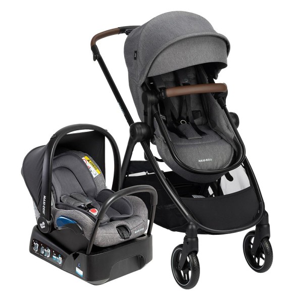 Encontraproduto.com.br - Carrinho com Bebê Conforto e Base Travel System Anna³ Trio Select Grey - Maxi-Cosi