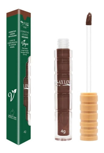 Corretivo Líquido Vegano Efeito Matte Oil-free - Max Love Tom Cor - 51