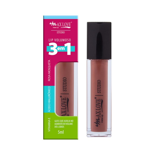 Encontraproduto.com.br - Gloss Lip Volumoso 3em1 Max Love Cor 302 5ml