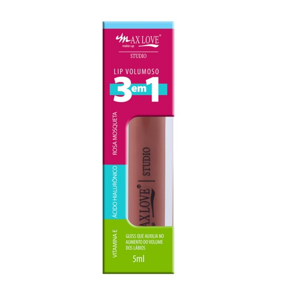 Encontraproduto.com.br - Gloss Lip Volumoso 3em1 Max Love Cor 302 5ml