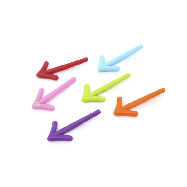 Encontraproduto.com.br - Imã Le Seta Colorida 5,5x2,7cm com 06 Unidades