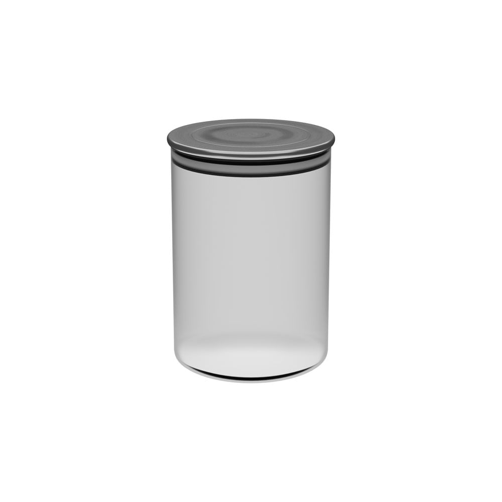 Pote para Mantimento Le em Vidro Borosilicato Hermético com Tampa Inox 1,4L