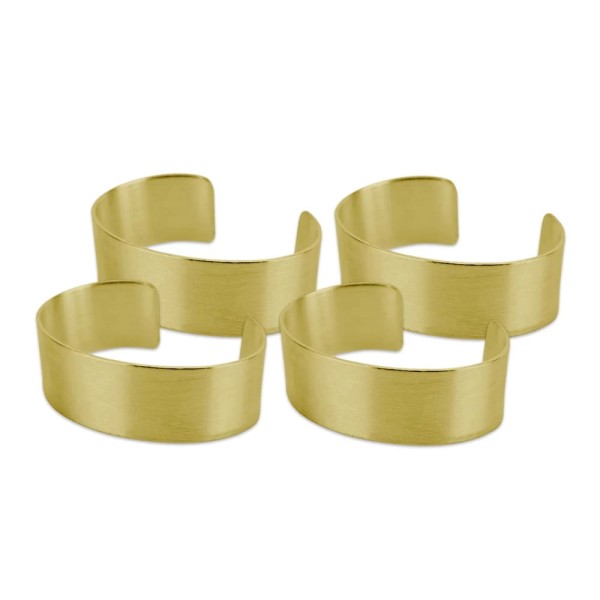 Encontraproduto.com.br - Kit Argola para Guardanapo em Metal Le Grécia Ouro 4 Unidades