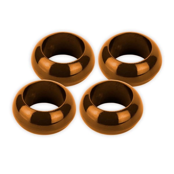 Encontraproduto.com.br - Kit Argola para Guardanapo Le Wood Marrom 4 Unidades