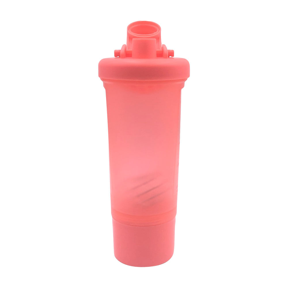 Encontraproduto.com.br - Garrafa Squeeze Le Shake com Misturador Colorida 600ml