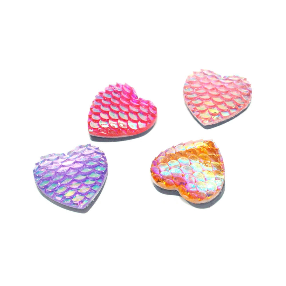 Encontraproduto.com.br - Ímã Magnetico Le Coração Escama 1.6cm com 4 Unidades Mutlticor