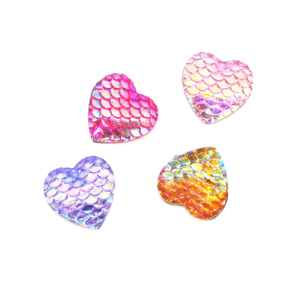 Encontraproduto.com.br - Ímã Magnetico Le Coração Escama 1.6cm com 4 Unidades Mutlticor