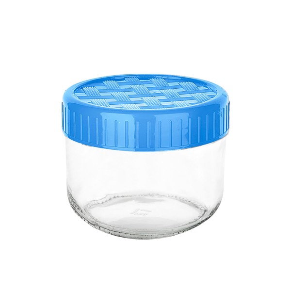 Encontraproduto.com.br - Conjunto de Potes de Vidro Le Spice com 3 Peças Azul Marinho 300ml