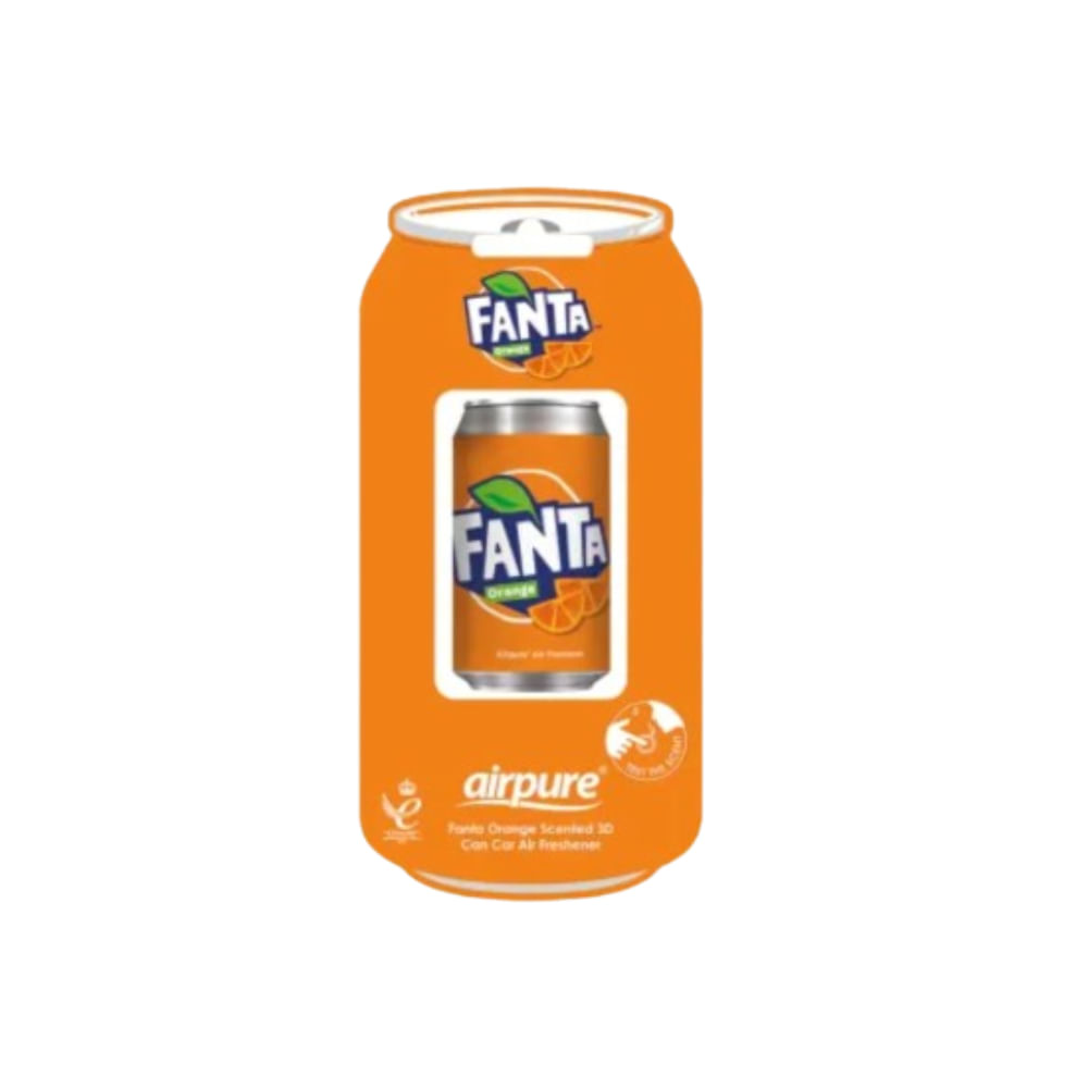 Encontraproduto.com.br - Aromatizante Automotivo Fanta Laranja Lata Airpure 3D