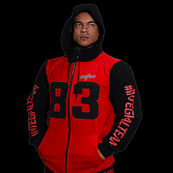 Jaqueta Moletom 83 Vermelho/Preto