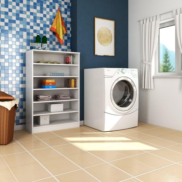 Encontraproduto.com.br - Armário Multiuso para Lavanderia Bell P04 Branco - Mpozenato