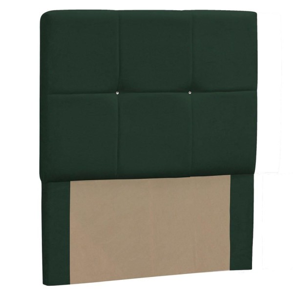 Cabeceira Solteiro Vênus 90cm Suede Verde Musgo - DMonegatto