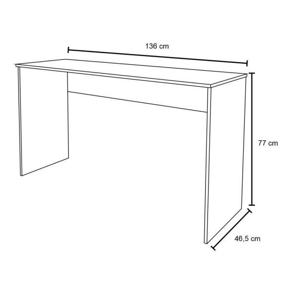 Encontraproduto.com.br - Kit 2 Mesas para Computador Notebook Escrivaninha 136cm Slim A01 Preto - Mpozenato