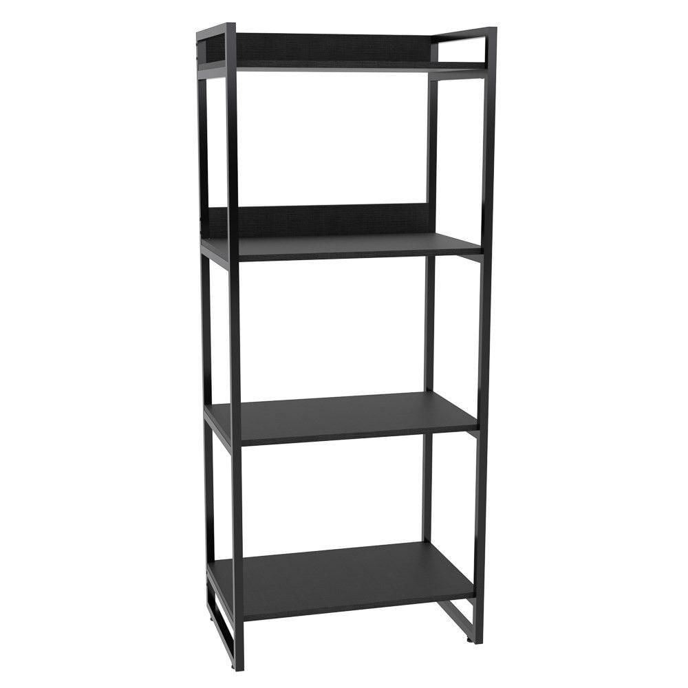 Encontraproduto.com.br - Estante Estilo Industrial 60cm 4 Prateleiras C08 Preto Onix