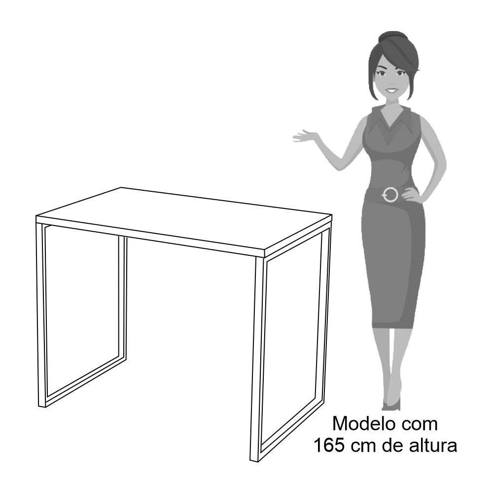 Escrivaninha Mesa de Escritório Studio Industrial 90 M18 Preto - Mpozenato