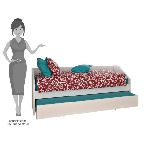 Encontraproduto.com.br - Bicama Infantil Paralela Double F04 Branco - Mpozenato