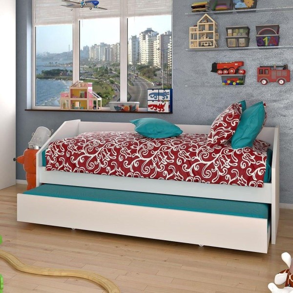 Encontraproduto.com.br - Bicama Infantil Paralela Double F04 Branco - Mpozenato