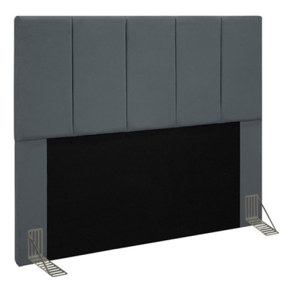 Cabeceira Cama Box Casal King 193cm Pérola W01 Suede Bege - Mpozenato