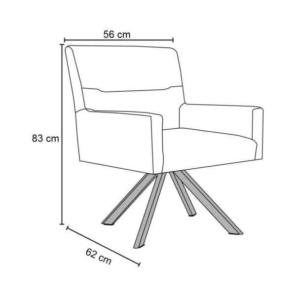 Encontraproduto.com.br - Kit 2 Poltronas Decorativas Giratórias Base Eiffel Chccolate Angel Veludo C-66 Turquesa - Domi