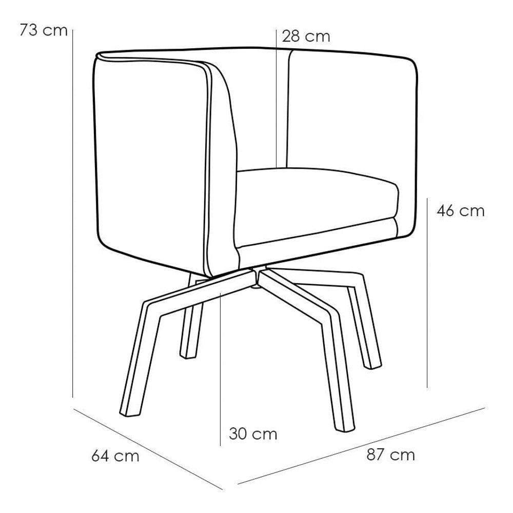 Kit 2 Poltronas Decorativas Base Ka Madeira Betina B-303 Veludo Verde Musgo