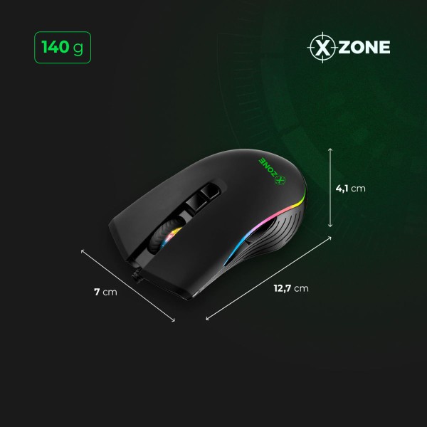 Encontraproduto.com.br - Mouse Gamer Xzone 4800 DPI GMF-01
