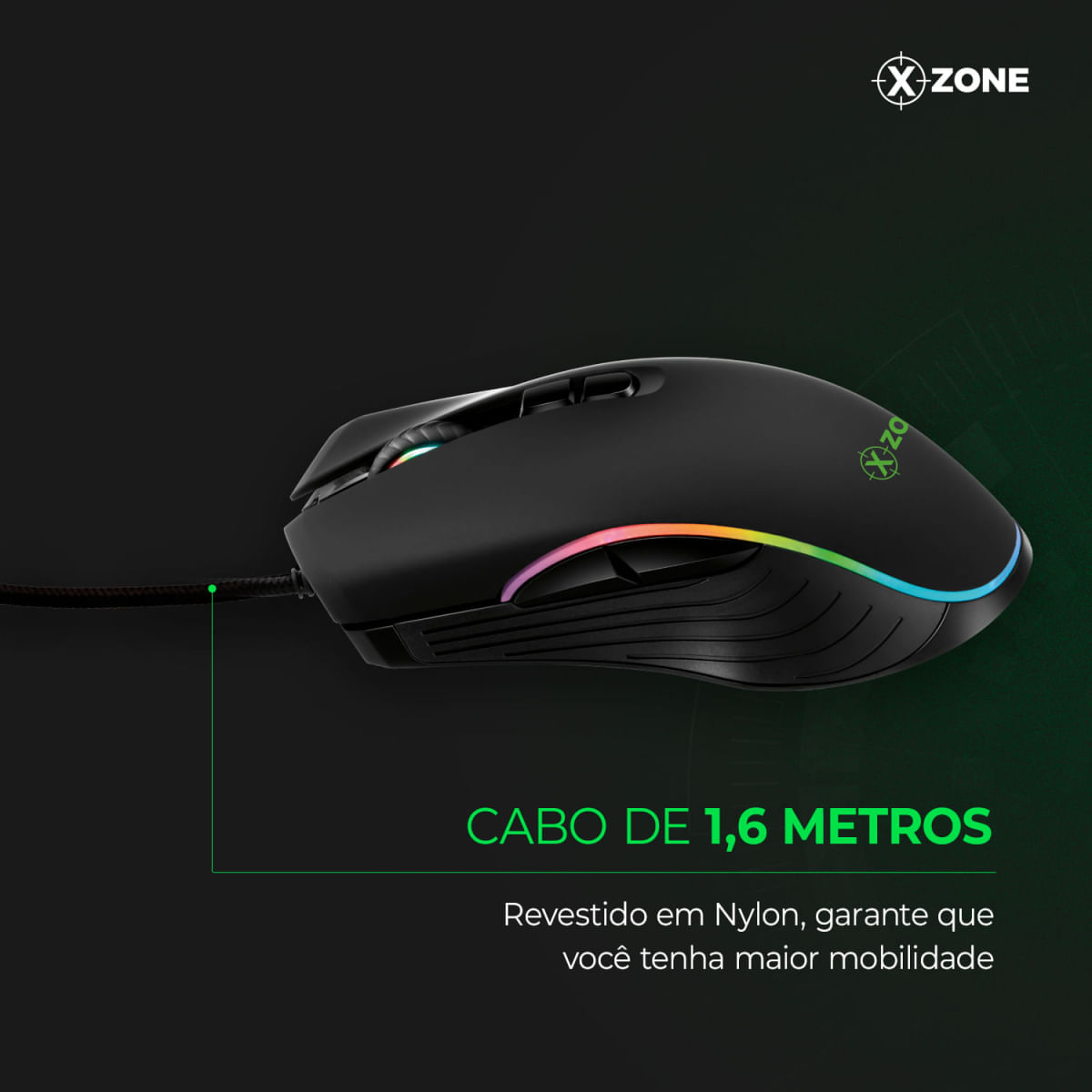 Encontraproduto.com.br - Mouse Gamer Xzone 4800 DPI GMF-01