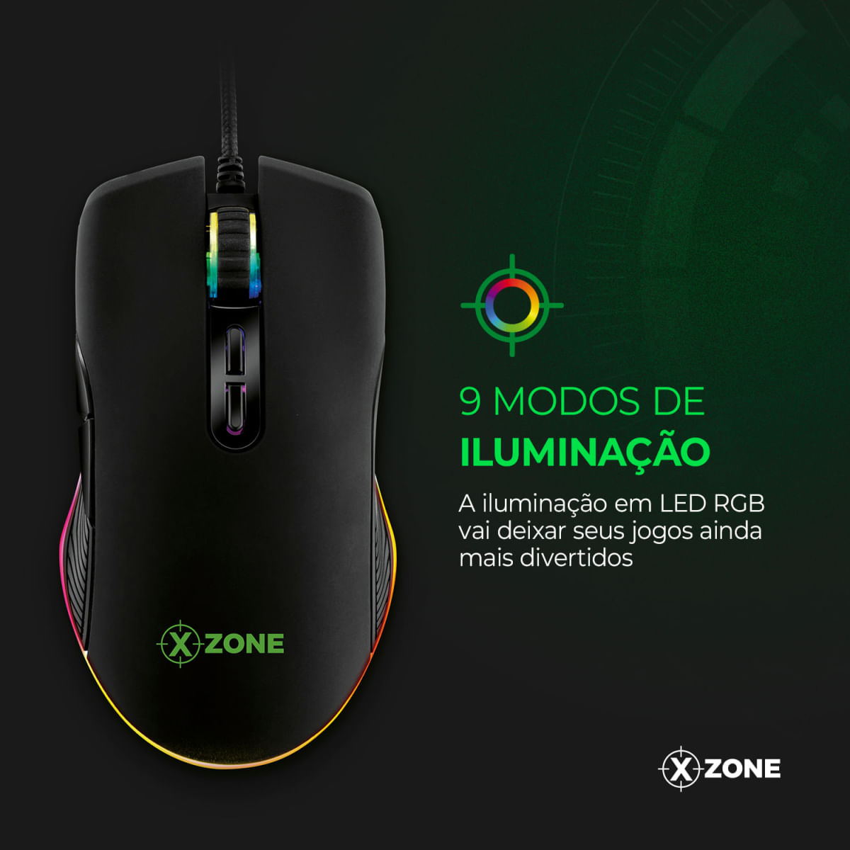 Encontraproduto.com.br - Mouse Gamer Xzone 16400 DPI GMF-02
