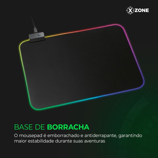 Encontraproduto.com.br - Mousepad Gamer RGB Xzone GMP-01