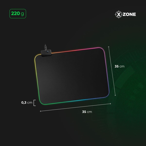 Encontraproduto.com.br - Mousepad Gamer RGB Xzone GMP-01
