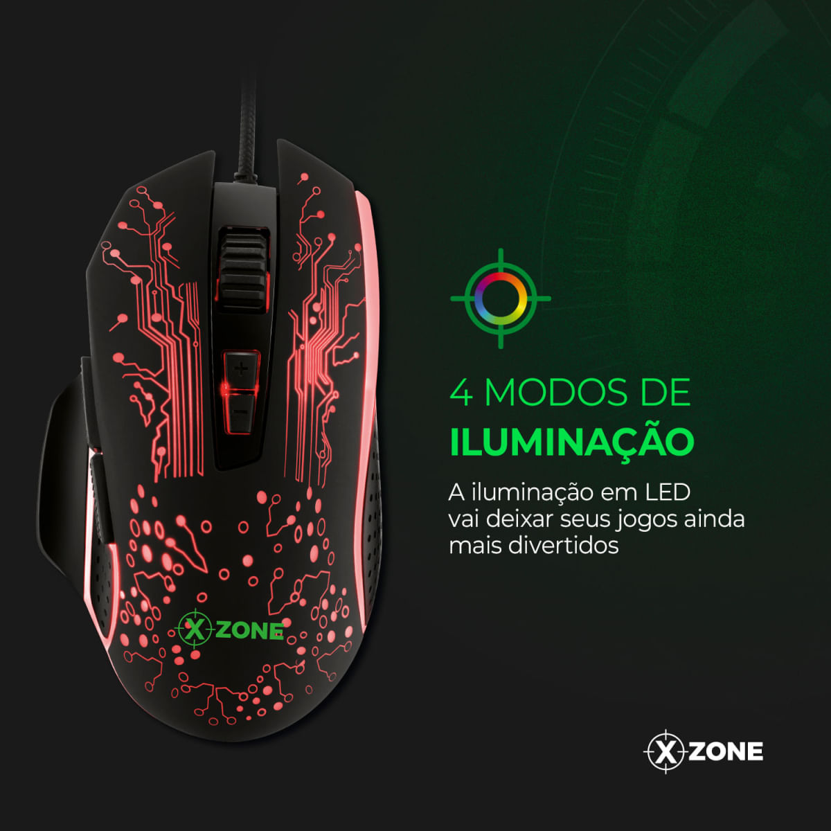 Encontraproduto.com.br - Mouse Gamer Xzone 3200 Dpi Gmf-03 Mouse Gmf-03 Na 3200 Dpi