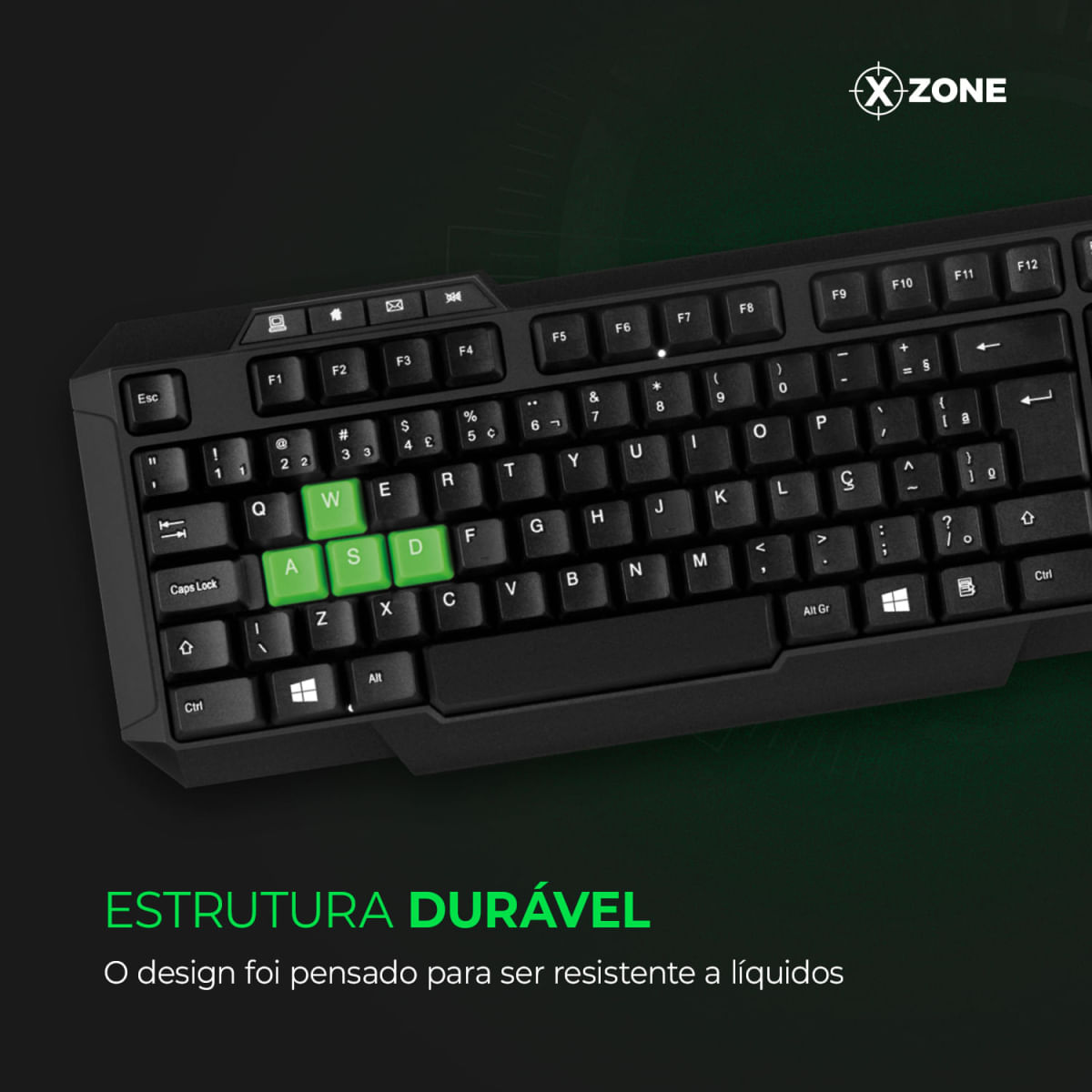 Encontraproduto.com.br - Teclado Gamer Standard Xzone GTB-01