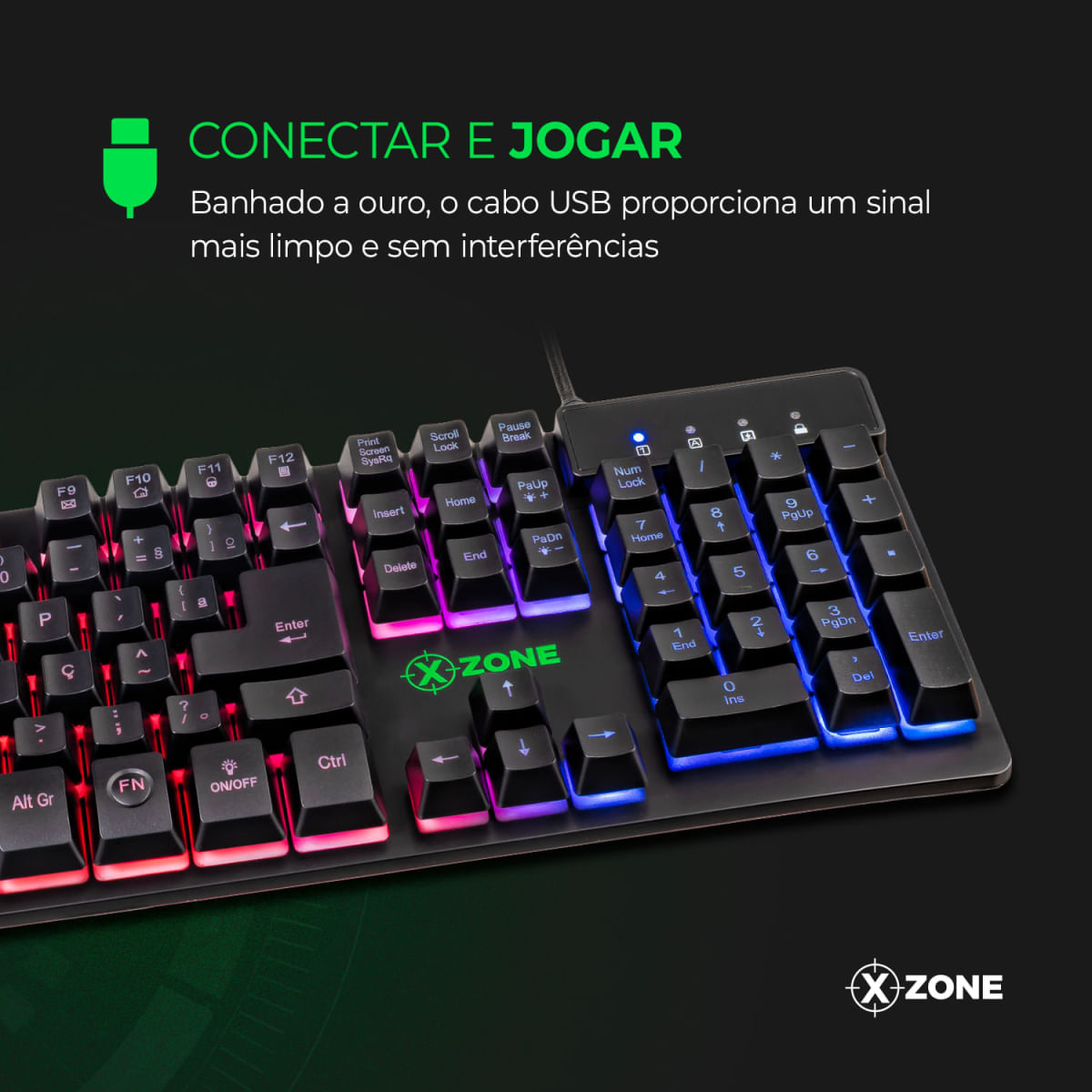 Encontraproduto.com.br - Teclado Gamer Semimecânico Xzone GTS-01