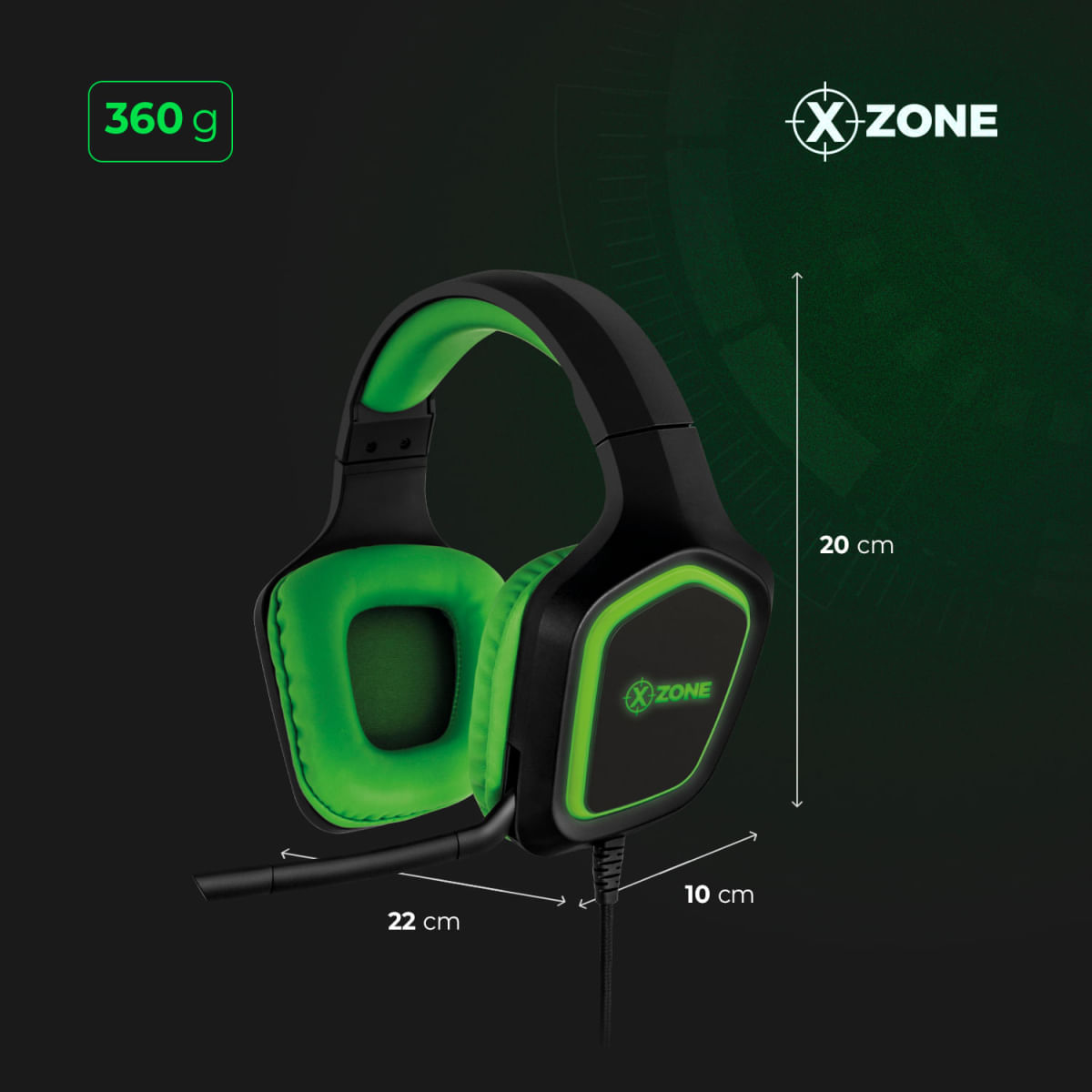Encontraproduto.com.br - Headset Led Gamer Xzone GHS-02