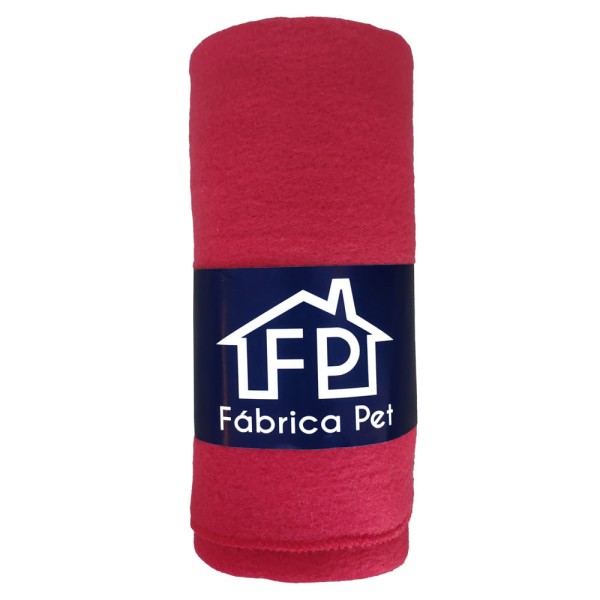 Cobertor Liso Vermelho Fábrica Pet