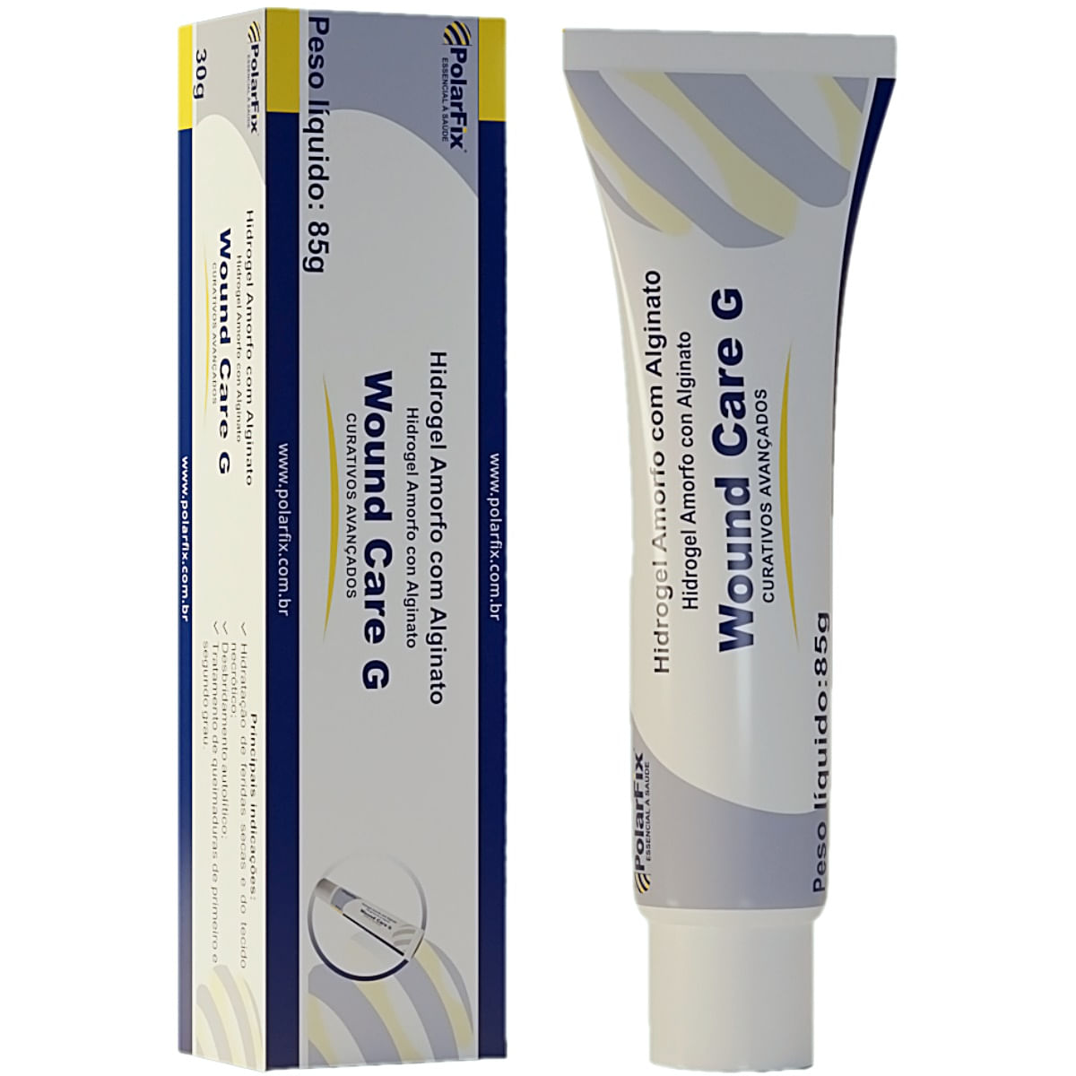 Encontraproduto.com.br - Wound Care G Hidrogel Amorfo com Alginato PolarFix 85g - unidade
