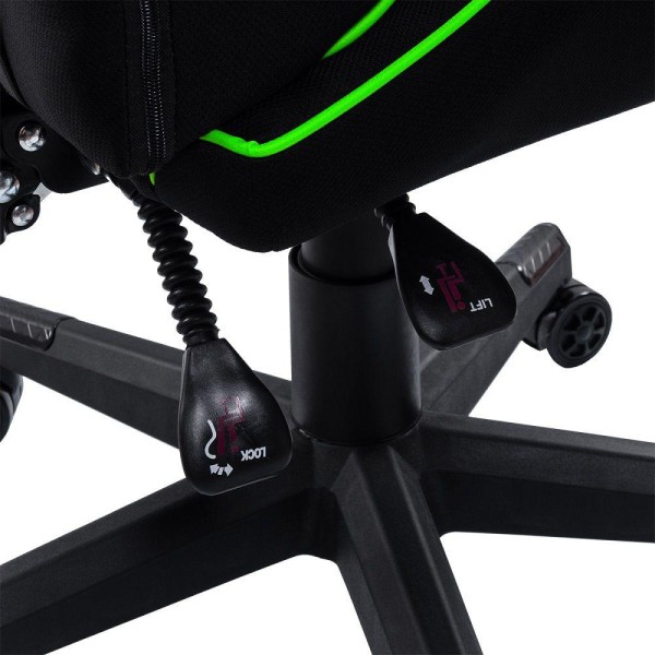 Encontraproduto.com.br - Cadeira Gamer Pelegrin Reclinável PEL-3018 Preta e Verde