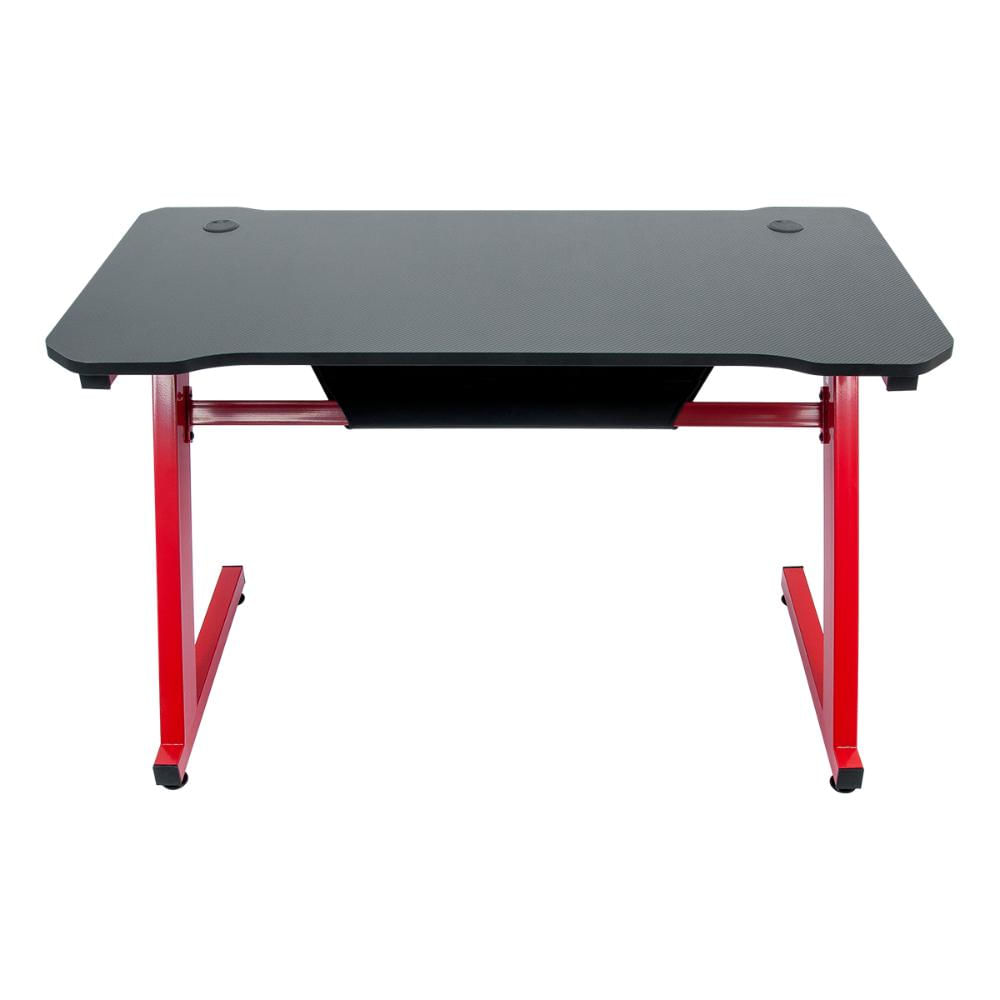 Mesa Gamer Pelegrin PEL-003P Preta e Vermelha Metal e MDF