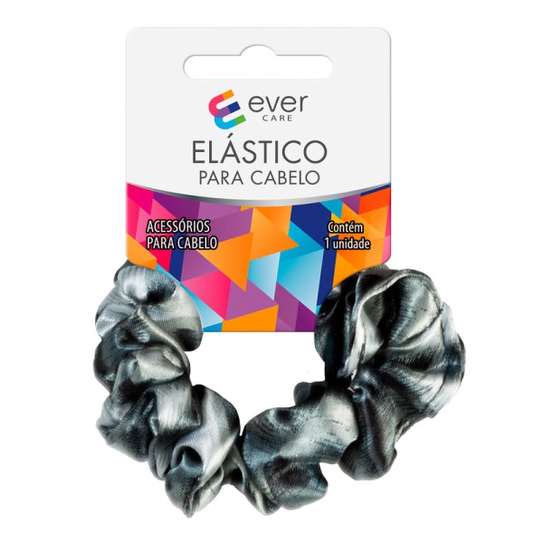 Encontraproduto.com.br - Elástico para Cabelo Ever Care de Tecido Verde 1 Unidade