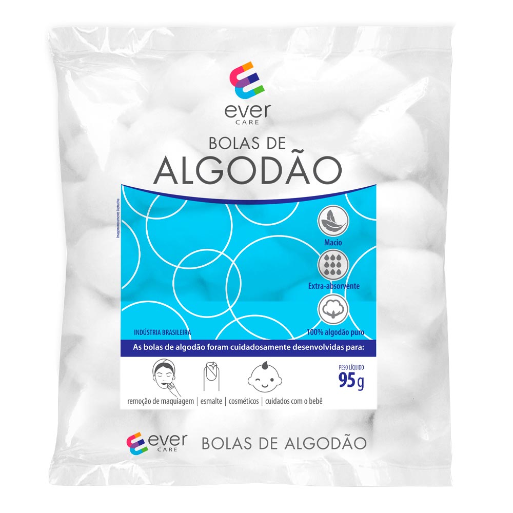 Algodão Bola Ever Care 95g