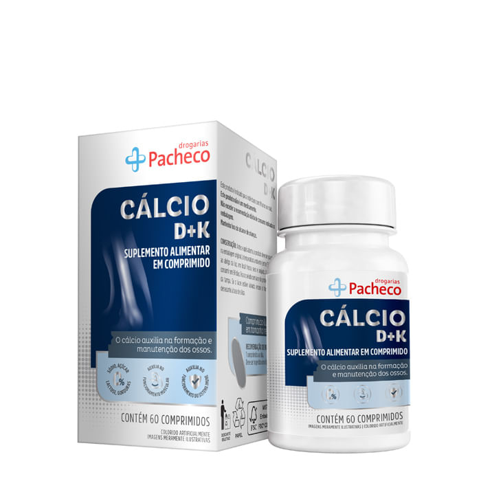 Cálcio KD Drogaria Pacheco 60 Comprimidos