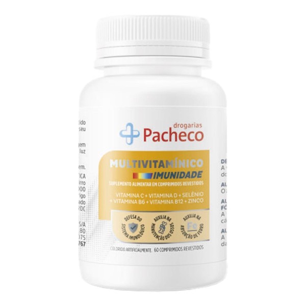 Encontraproduto.com.br - Multivitamínico Drogaria Pacheco Complexo Imuno 60 Comprimidos Revestidos
