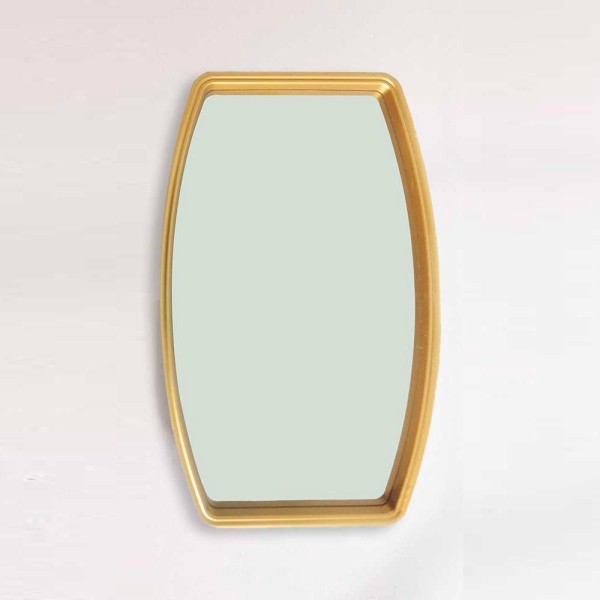 Encontraproduto.com.br - Espelho Decorativo com Moldura Dourada 20,5x38 cm - DRossi