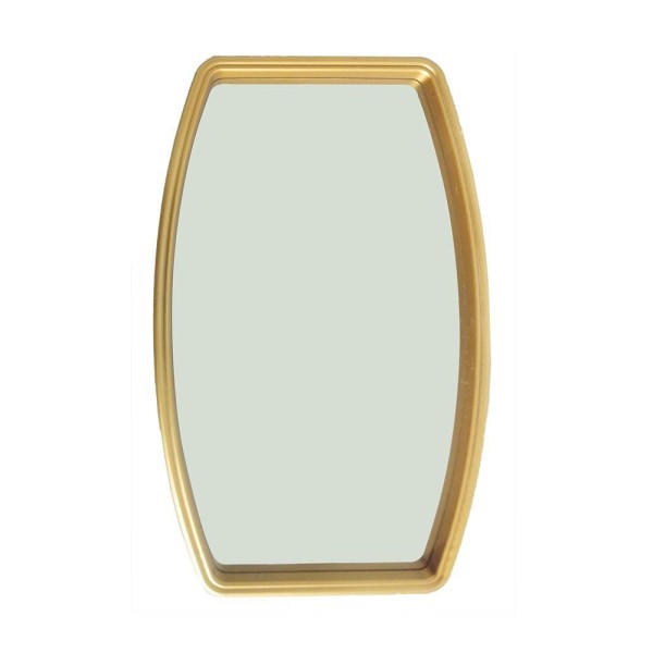 Encontraproduto.com.br - Espelho Decorativo com Moldura Dourada 20,5x38 cm - DRossi