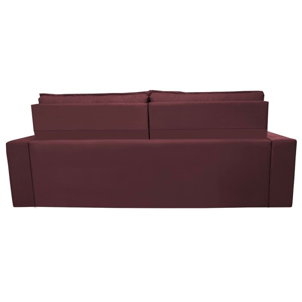 Encontraproduto.com.br - Sofá 4 Lugares Cama inBox Belém Retrátil e Reclinável Revestido em Suede Velusoft - 230cm de largura Vinho