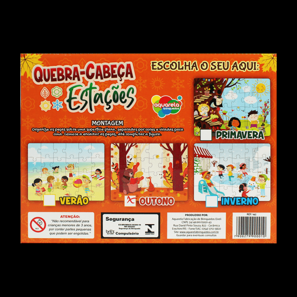 Encontraproduto.com.br - BRINQUEDO QUEBRA CABECA ESTACOES 24PCS R.142