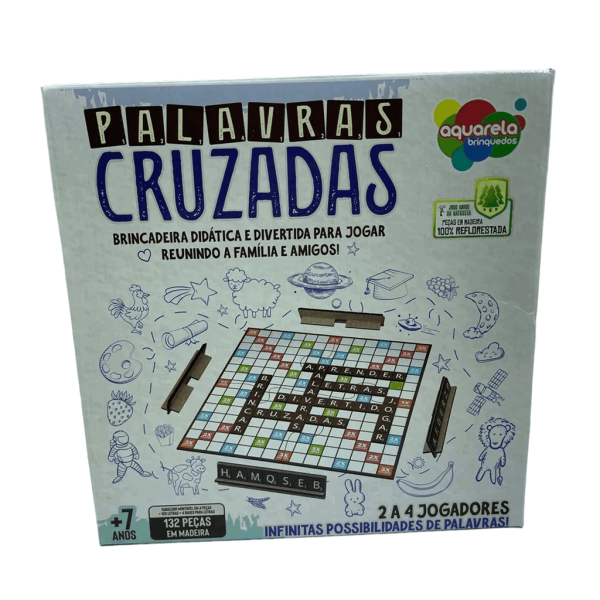 Encontraproduto.com.br - BRINQUEDO EDUC JOGO PALAVRAS CRUZADAS 132PCS R.160