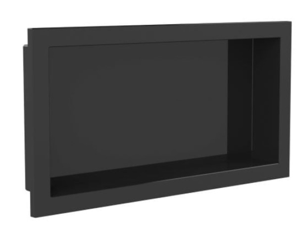 Encontraproduto.com.br - Nicho De Parede 30cmX60cm Para Embutir Preto Metasul